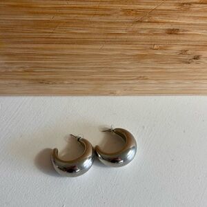 Akira Silver Hoop Earrings